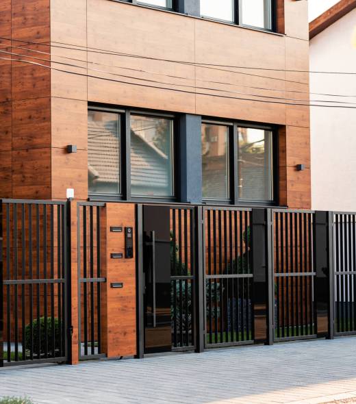 Exterior of a modern home.